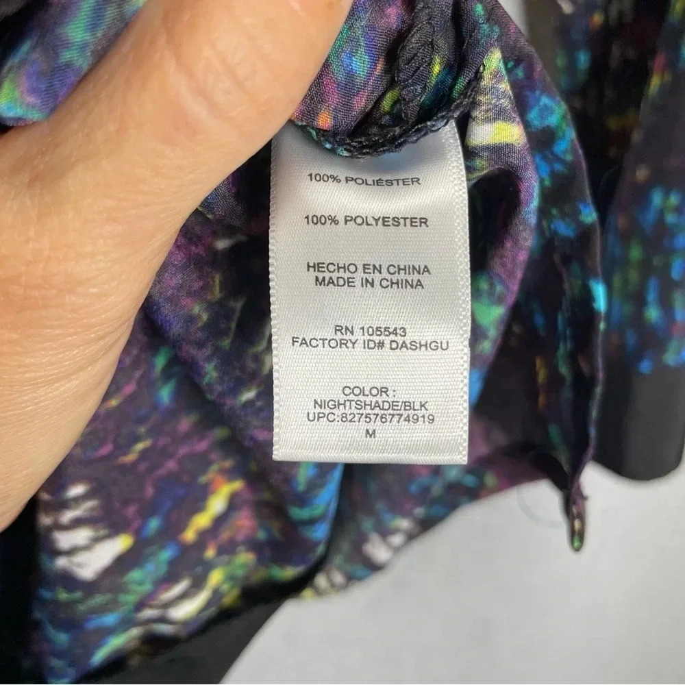 Derek Lam Abstract Art to Wear Multi Color Button Down Top - Picture 6 of 8
